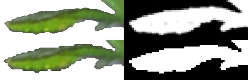 File:Alphatest 8bit vs 1bit.jpg